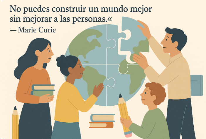 No puedes construir un mundo mejor sin mejorar a las personas