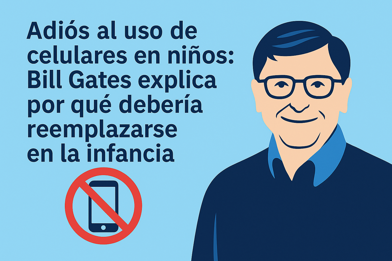 Adiós al uso de celulares en niños