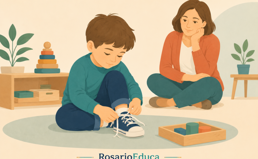 María Montessori y el arte de no ayudar demasiado